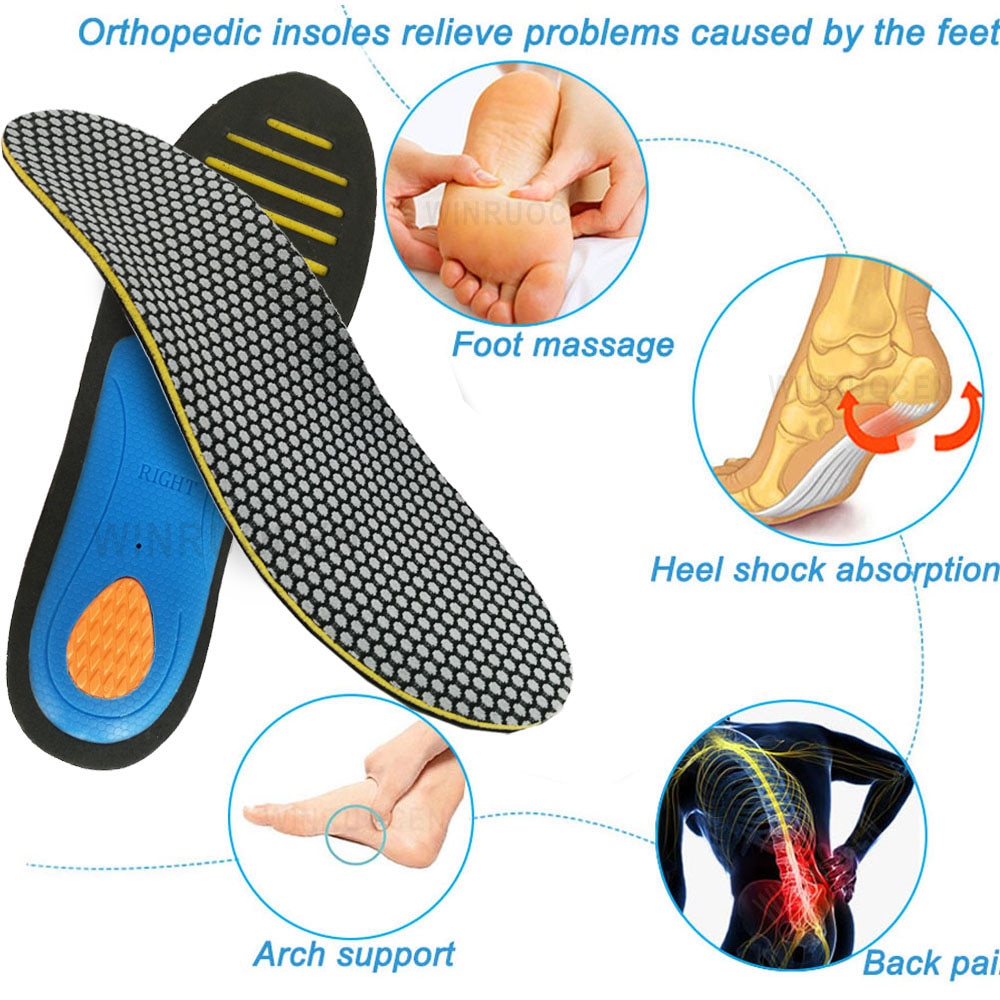 EVA Orthopedic Insoles Orthotics flat foot Health Sole Pad for Shoes