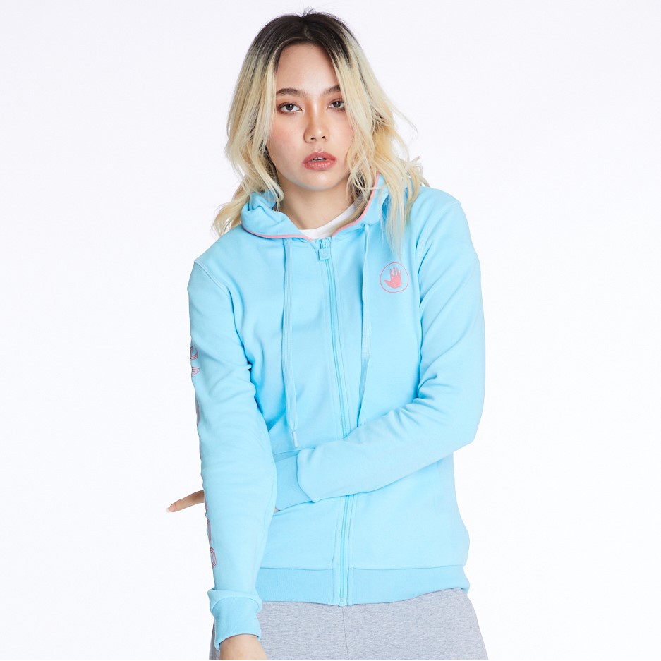 ○BODY GLOVE Women's SC TRACK CLUB Hoodies เสื้อฮู้ด ผู้หญิง สีฟ้า-12