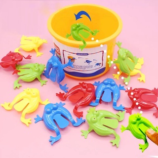 5PCS Jumping Frog Bounce Fidget Toys For Kids Novelty Assorted Stress Reliever Toys For Children Birthday Gift Party Favor