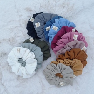 ยางรัดผมโดนัท scrunchie ผ้าฝ้าย100