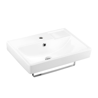 COTTO อ่างล้างหน้า SC006317 Pose Lav+Rail Stainless