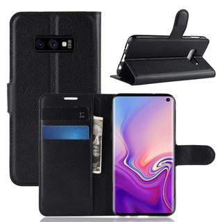 เคส Samsung Galaxy S10 /S10 Plus Samsung Galaxy S10E เคสหนัง เคสฝาพับ Stand Cover กรณี โทรศัพท์กรณี