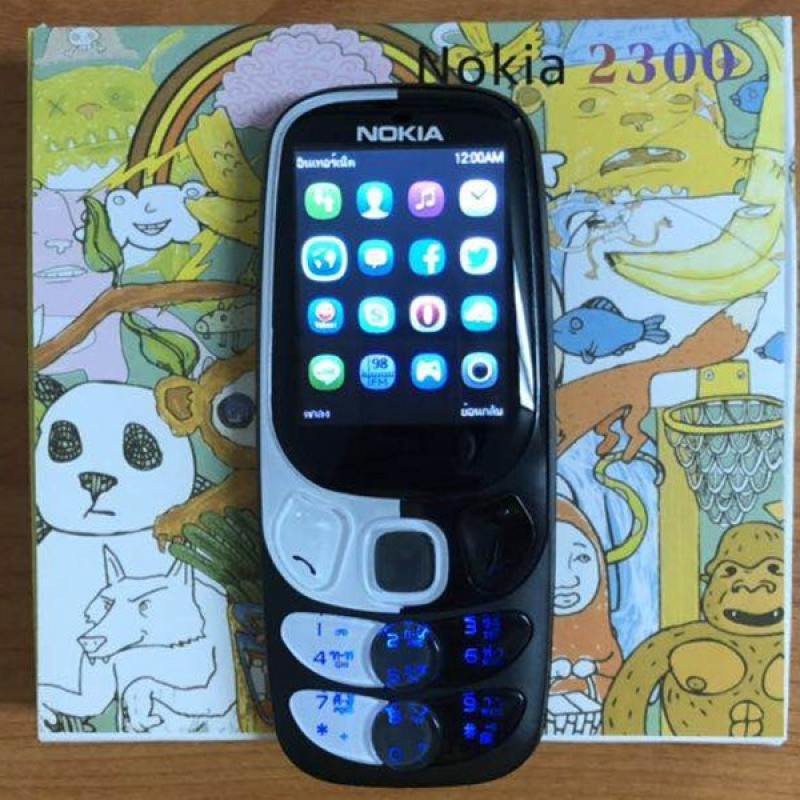 โทรศัพท์มือถือโนเกียปุ่มกด  NOKIA  2300 4G ใส่ได้ 2 ซิม จอ 2.4 นิ้ว รองรับ 4G AIS TRUE DTAC   รองรับภาษาไทย