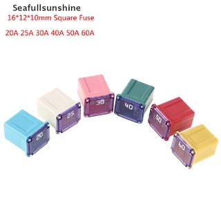 Seaf> ฟิวส์รถยนต์ ทรงสี่เหลี่ยม ขนาดเล็ก 58V 20A 25A 30A 40A 50A 60A