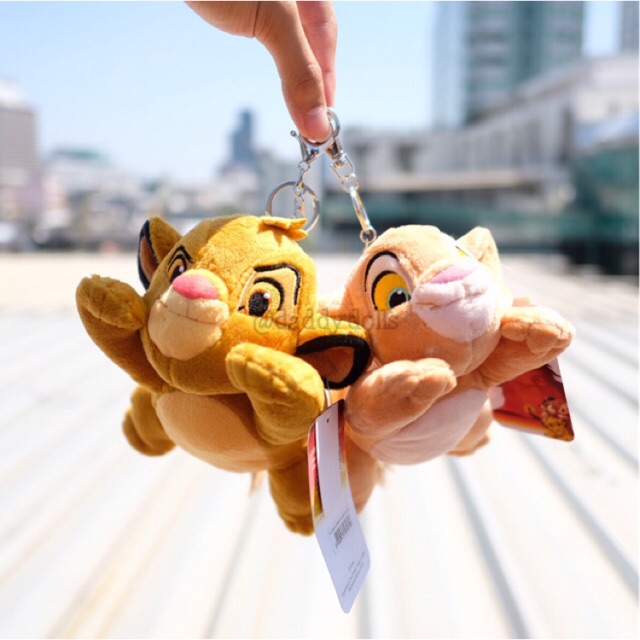 พวงกุญแจ Simba ซิมบ้า & Nala นาล่า Classic หมอบ 6นิ้ว Lion King ไลอ้อนคิง