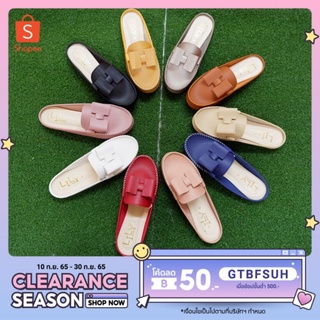 Size 36-40 โบว์ใหญ่เปิดส้น Lily Shoes [โค้ด SEUWS922 ลด 20%]