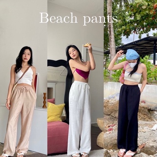 Beach pants by Sistersfabric กางเกงขายาวใส่ชิวชิว ไปทะเล