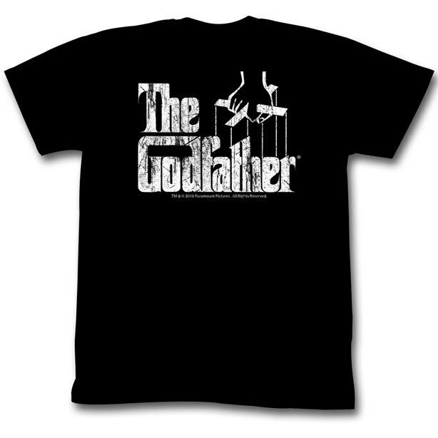 เสื้อยืดสีขาวเสื้อยืด พิมพ์ลายโลโก้ The Godfather Big Letter สไตล์คลาสสิก สําหรับผู้ใหญ่S-4XL