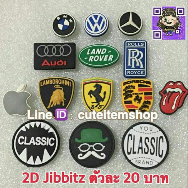 Shoes Charm Logo ตุ๊กตาติดรองเท้า พร้อมส่ง สั่ง 5 แถม 1 ตัวแถมทางร้านสุ่มให้นะคะ