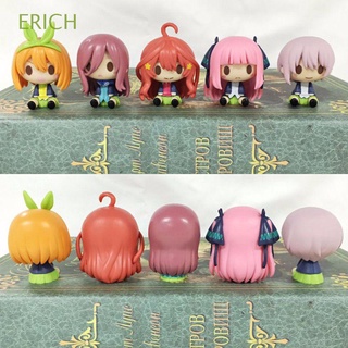 Erich ตุ๊กตาฟิกเกอร์ The Quintessential Quint Kid Anime Pvc ขนาดเล็ก 5 ชิ้น / ชุดสําหรับตกแต่งบ้าน