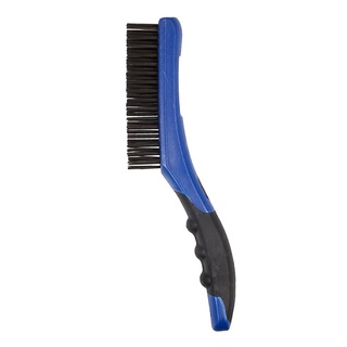 แปรงลวดเหล็กด้ามพลาสติก 4 แถว  GIANT KINGKONG PRO  สีน้ำเงิน ขนาด 250 มม. แปรงขัดอเนกประสงค์ Steel wire brush, plastic h