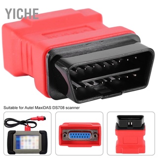 Yiche Obd Ii 16 Pin อะแดปเตอร์เชื่อมต่อสําหรับ Autel Maxidas Ds708 เครื่องสแกนเนอร์