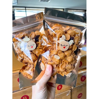 4ถุง100😊65 กรัม😊 สูตรไร้แป้ง ไร้นมข้น เพิ่มปริมาณ  caramelcornflakes คาราเมลคอร์นแลก 🌽คอนเฟลกคาราเมล