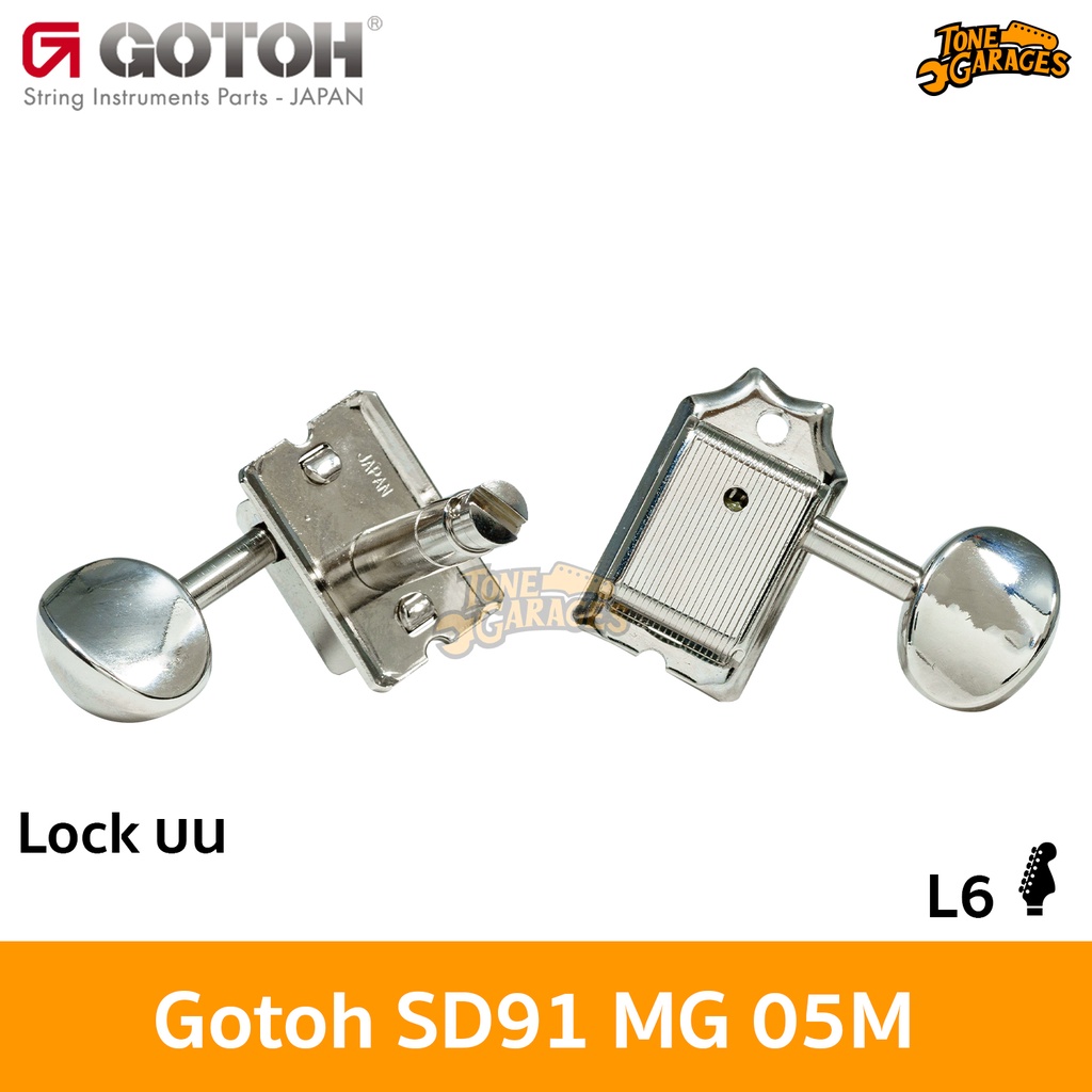 Gotoh SD91 MG Vintage L6 Lock บน Machine Heads ลูกบิดกีต้าร์ล็อคสายวินเทจ Made in Japan