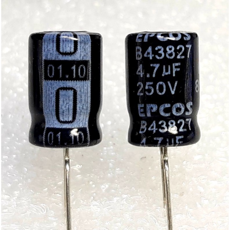 Epcos B43827 4.7uf 250v capacitor ตัวเก็บประจุ คาปาซิเตอร์