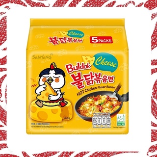 ซัมยัง มาม่าเกาหลี บะหมี่กึ่งสำเร็จรูปรสชีส Samyang Hot Chicken Ramen CHEESE 140 กรัม 1แพ็คมี 5 ซอง