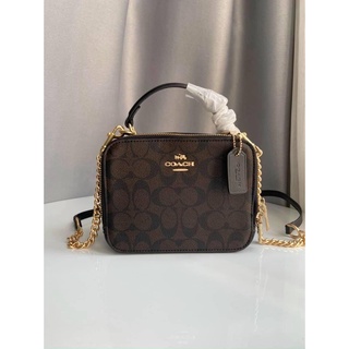 Coach womens diagonal box bag
