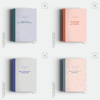 แพลนเนอร์/สมุดโน้ต ใส่ข้อความบนหน้าปกได้ มีสีให้เลือกเยอะ ♥ | Meaningful Planner - undated planner &amp; notebook