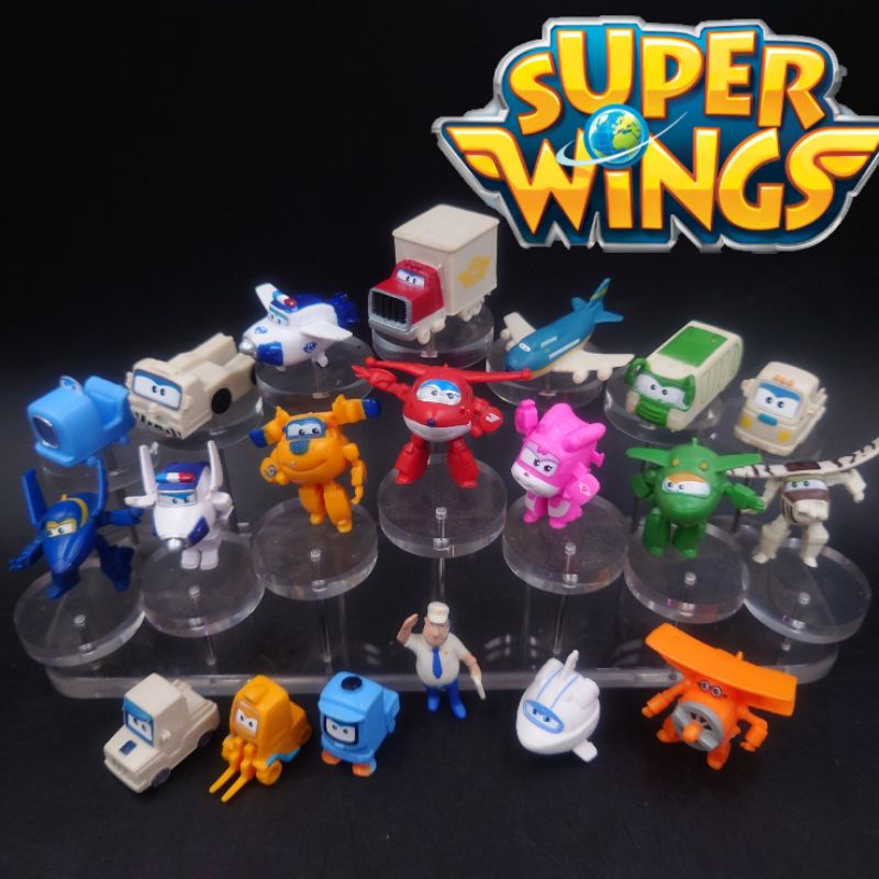 โมเดล Super Wing ขนาด 4 Cm 20 แบบ ( 4 ชุด ) แยกตัวขาย ซื้อครบก็ได้ถูกกว่าเยอะเลย น่ารักมาก วัสดุอย่างดี งานจีนจ้า