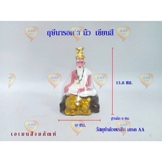 Amen ฤษีนารอด ฤษีตาไฟ ปู่โสม ขนาด 3 นิ้ว เขียนสี (ราคา ต่อ 1 องค์ )