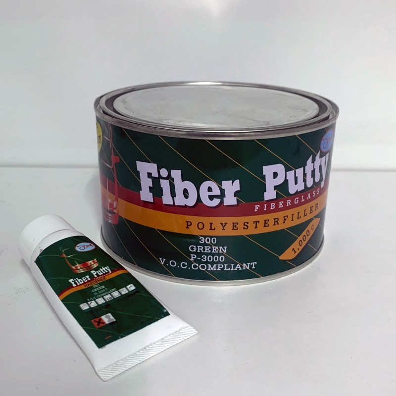 สีโป๊วไฟเบอร์ PLAN (แพลน) P-3000 เกาะเหล็ก / สีโป้วเหล็ก โป้วไฟเบอร์ / Fiber Polyester