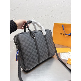 ⚠ Size. Lv Hand Bag Briefcase Male � � Business Prerequisites Are Working On A Business Trip