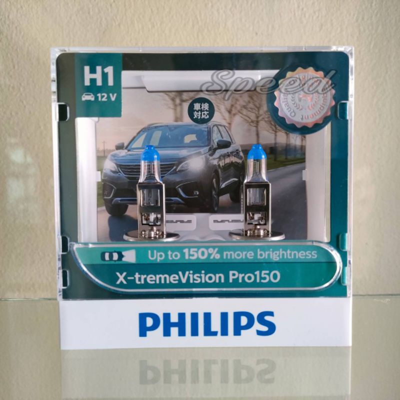 Philips หลอดไฟหน้ารถยนต์ X-treme Vision Pro150 +150% H1 แท้ 100%