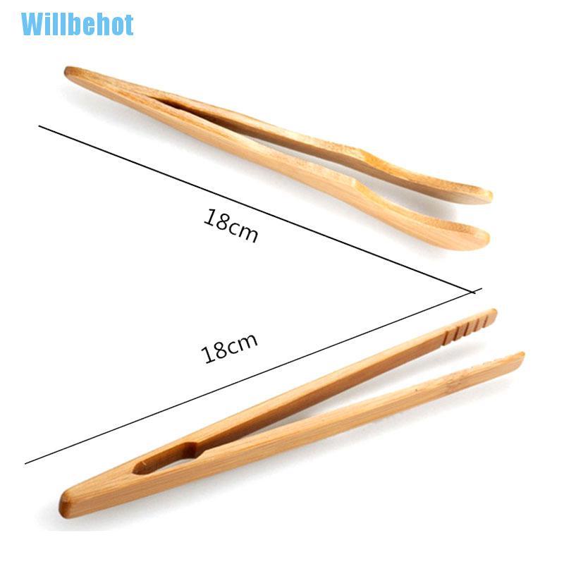[WillbehotT] แหนบไม้ไผ่ สําหรับคีบชา อาหาร ขนมปังปิ้ง 1 ชิ้น [ใหม่]