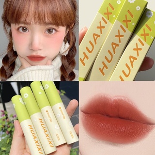 พร้อมส่ง‼️ลิปสติก ลิปกันน้ำ จูบไม่​หลุด​ Huaxixi​ Lip Gloss (สีเขียว)​ ลิปจิ้มจุ่ม ลิปแมท เนื้อแมท สีสวย ติดทน