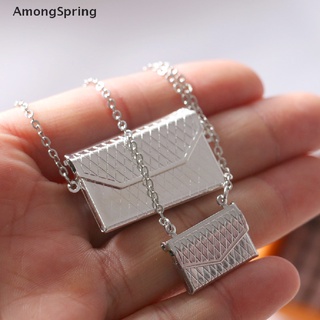 ((Amongspring)) โมเดลกระเป๋าโลหะจิ๋ว 1:12 สําหรับบ้านตุ๊กตา