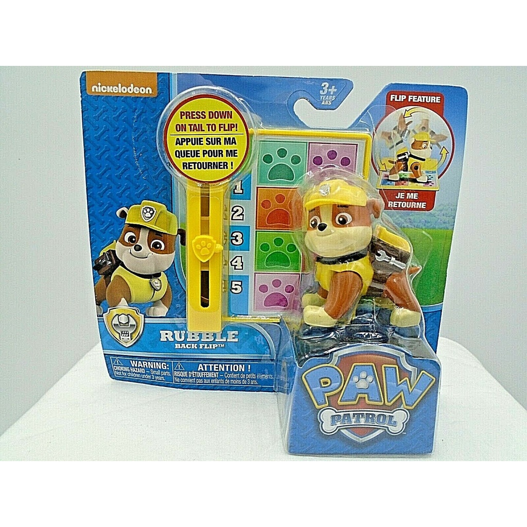 Nickelodeon Paw Patrol Rubble Back Flip