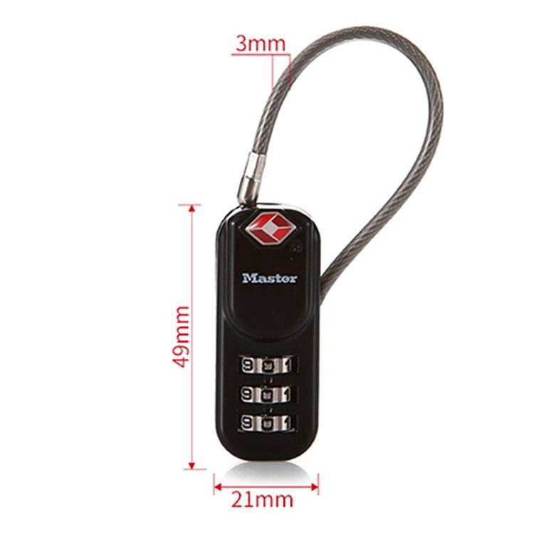 Master lock ล็อคกระเป๋าเดินทางรหัสผ่าน 2 สี