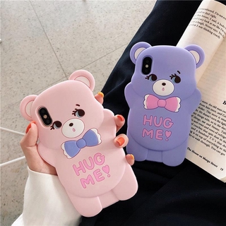 เคสโทรศัพท์มือถือยาง ลายการ์ตูนหมี Hug Me สําหรับ Xiaomi Redmi Note 8 Pro Note 7 Note 6 Pro Note 4 4X Note 5 Redmi 6 6A 4A 5A Mi 9 A2 Lite