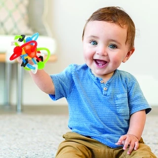 Infantino - Rattle & Teether Bendy Tubes : ยางกัด-วงแหวนหลากสี