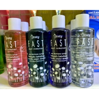 Besty Fast nail remover เบสท์ตี้ ฟาสต์ เนล รีมูฟเวอร์ ยาล้างเล็บ เล็บชุ่มชื้น ไม่เป็นขุย 85 มล.