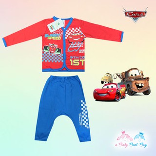 ชุดนอนเด็กเล็กผู้ชาย Disney Cars เสื้อแขนยาวสีแดง กางเกงขายาว สุดเท่ห์ ลิขสิทธิ์แท้ (สำหรับเด็กอายุ 1-24 เดือน )