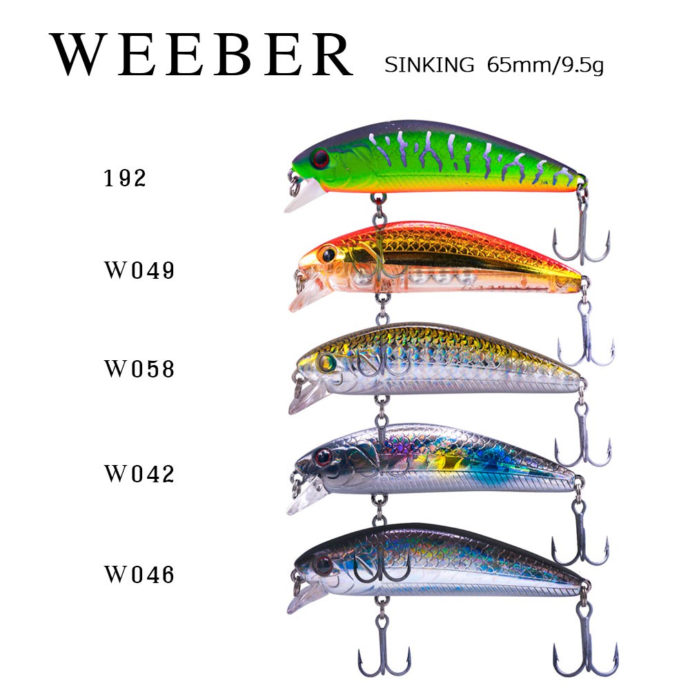 WEEBASS LURE เหยื่อปลั๊ก - รุ่น WEEBER SINKING 65mm/9.5g เหยื่อปลอม — صورة 2