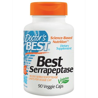 Doctors Best, Best Serrapeptase, 40,000 SPU, 90 Veggie Caps