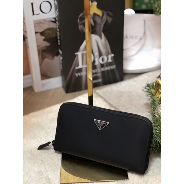 Prada Tessuto Nylon Zip Around Wallet Nero Black 🖤