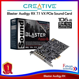 การ์ดเสียง Creative Sound Blaster Audigy RX 7.1 PCIe Sound Card with SBX Pro Studio การ์ดเสียงคุณภาพสูง ระบบเสียง 7.1 รับประกันศูนย์ไทย 1 ปี