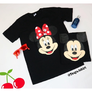 เสื้อยืดลายการ์ตูนมิกกี้มินนี่ Micky &amp; Minnie