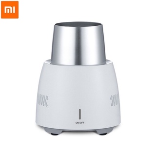 Quick Electronic Cooling Cup Portable Coke Cooler Desktop Car Cup ถ้วยทำความเย็นอลูมิเนียม ขนาดพกพา สีขาว