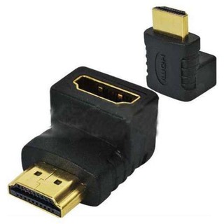 ตัวต่อสาย HDMI แบบงอ สำหรับพื้นที่แคบในการเสียบช่อง HDMI ของทีวี