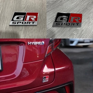 Plate logo GR SPORT สำหรับรถโตโยต้าทุกรุ่น(งานโลหะ OEM)