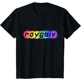 Fy ROYGBIV เสื้อยืดลําลอง แขนสั้น ทรงหลวม ลายสีน้ํา สีรุ้ง สไตล์ฮิปฮอป สําหรับผู้ชาย ผู้หญิง ครูศิลปิน