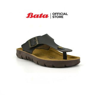 Bata MEN'S Sandalรองเท้าแตะชายแบบคีบสีน้ำตาล รหัส 8744054 ดีไซน์ ทันสมัย ใส่บาย