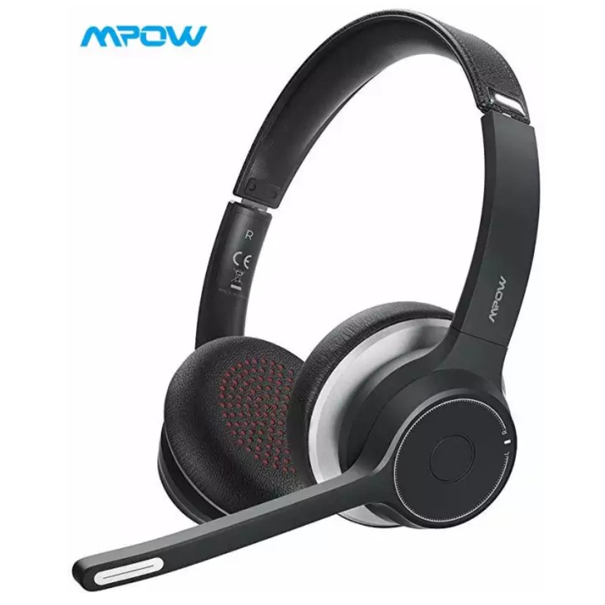 Mpow HC5 ชุดหูฟังบลูทูธV5.0 +ไมโครโฟน ตัดเสียงรบกวน PC Notebook มือถือ ใช้ประชุม Microsoft team , Zo
