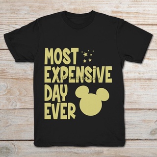 เสื้อยืดผ้าฝ้ายพิมพ์ลาย2022Brand Vacation Most Expensive Day Ever T-SHIRT Men Short T-S