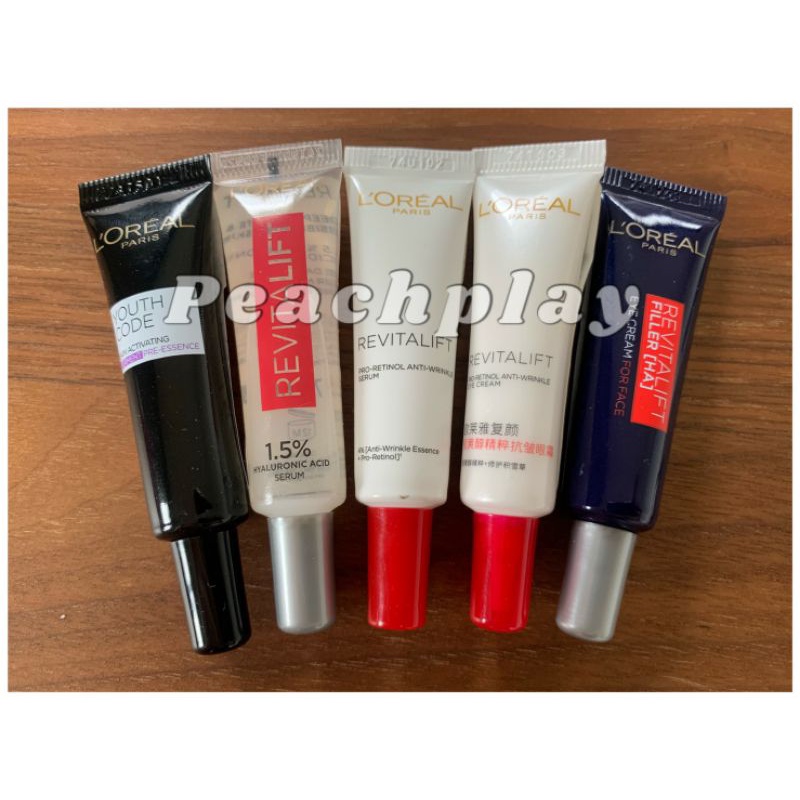 Exp.2023 - ลอรีอัล ขนาดทดลอง รีไวทัลลิฟท์ โปร-เรตินอล  เซรั่ม อาย ครีม Loreal Pro-retinol Revitalift