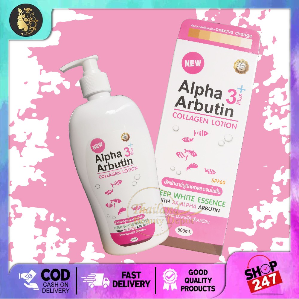 PSL Alpha Arbutin Collagen Lotion Plus 3Plus+ Deep White Essence 500ml
